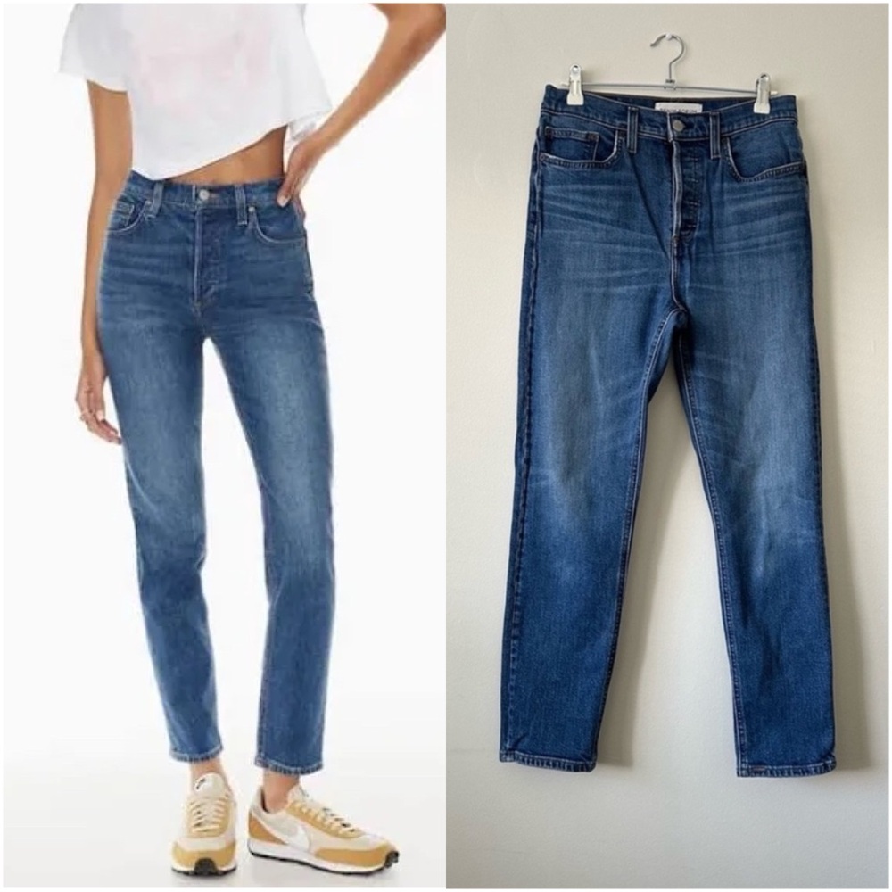 DENIM FORUM yoko high rise slim 28L 3 yrs bleu n stormy - size 28